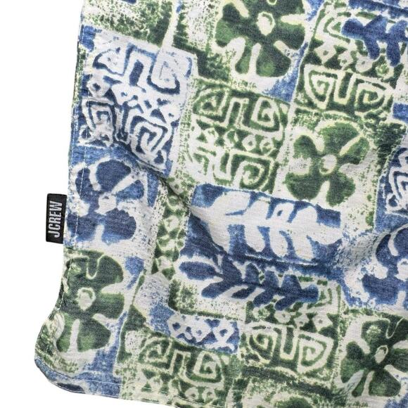 J.CREW Swim Trunks Shorts Blue & Green Floral Tropical Men’s Size Large Beach - Picture 5 of 8